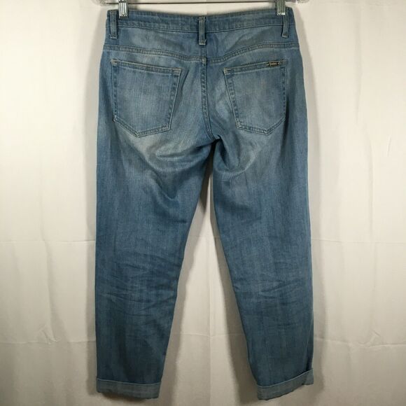 The Roadster Life Co. Jeans Womens Sz 26 Light Capri Distressed Boyfriend Fit - Picture 4 of 10